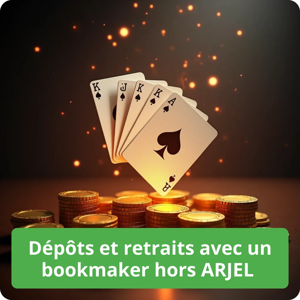 Dépôts et retraits avec un bookmaker hors ARJEL